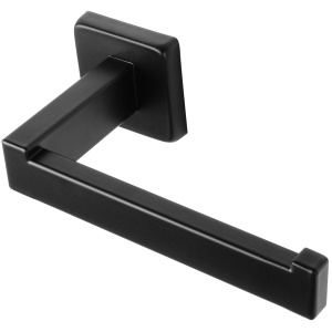 Porte-papier hygiénique noir carré enacier inoxydable