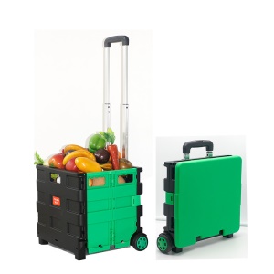Chariot pliant de course en plastique à deux roulettes 45L/65L