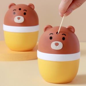Boîte à cure-dent de dessin animé appuyez l'éjection automatique