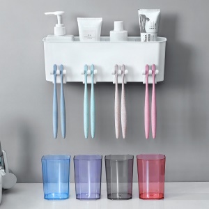 Porte-brosse à dents sans perforation