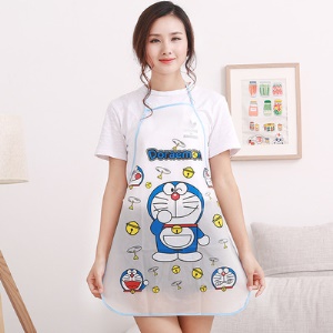 Tablier dessin animé sans manches en PVC imperméable et résistant à l'huile