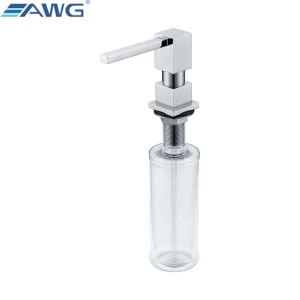AWG F022CP Distributeur de savon en acier inoxydable manuel