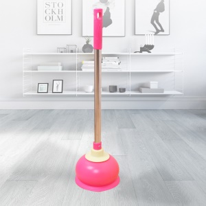 Déboucheur de toilette en caoutchouc poignée en acier inoxydable