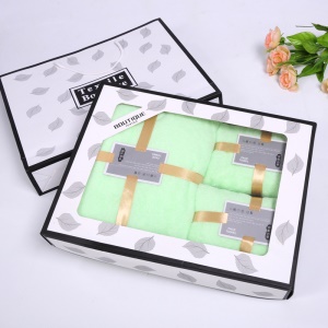 Ensemble de serviettes de toilette en peluche de corail (1*serviettes de bain +2*serviettes pour visage)