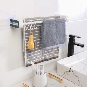 Porte-serviettes double barre  sans perforation