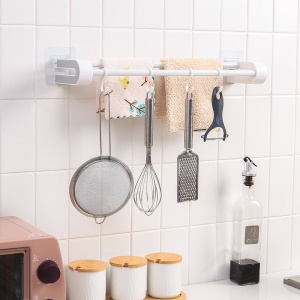 Porte-serviettes double barre  sans perforation