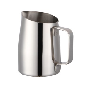 Cafetière 400 ml bouche oblique tasse 304 en acier inoxydable guirlande tasse lait mousse café ustensiles