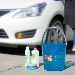Seau à eau de grande capacité épaissi plastique transparent portable