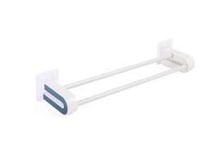 Porte-serviettes double barre  sans perforation