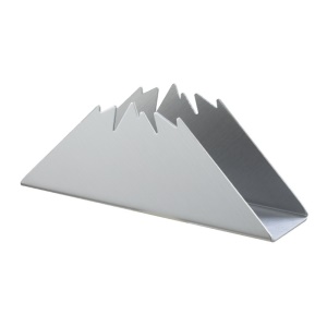 Porte mouchoir en acier inoxydable vertical triangle