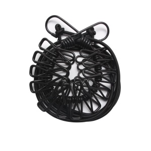 Corde à linge d'extérieur portable coupe-vent super élastique
