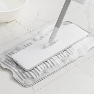 Planche à laver pliable en plastique ventouse adsorption antidérapante gris