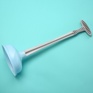 LIANGDUJUAN Déboucheur de toilette en plastique et caoutchouc manche amovible