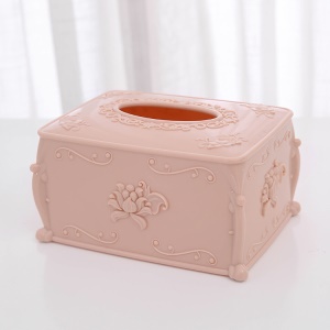 Boîte à mouchoirs en plastique motif fleuri 17.2 * 12.4 * 9.7cm