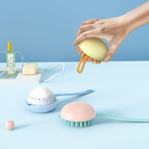 Brosse de shampooing en silicone Tête de brosse souple