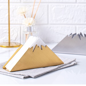 Porte mouchoir en acier inoxydable vertical triangle