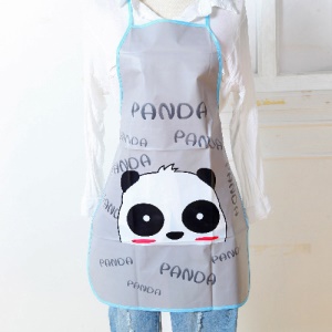 Tablier dessin animé sans manches en PVC imperméable et résistant à l'huile