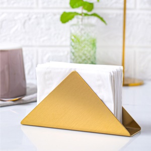 Porte mouchoir en acier inoxydable vertical triangle