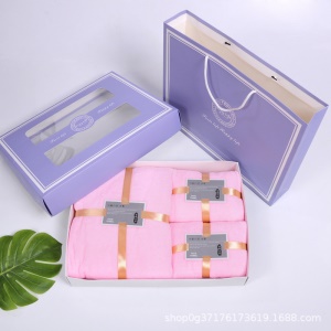 Ensemble de serviettes de toilette en peluche de corail (1*serviettes de bain +2*serviettes pour visage)