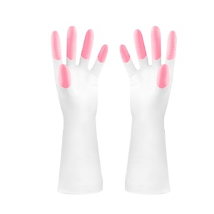 Gants de nettoyage en plastique imperméables