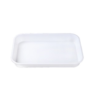 Plateau blanc rectangle imitation porcelaine épaissie