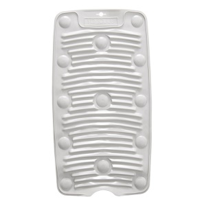 Planche à laver pliable en plastique ventouse adsorption antidérapante gris