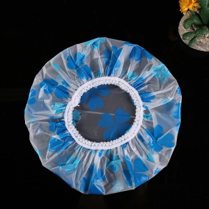 Bonnet de douche épaissi imperméable et givré dentelle imprimée