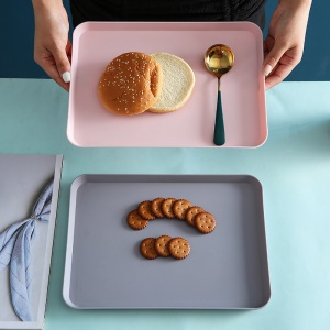 Plateau rectangulaire en plastique
