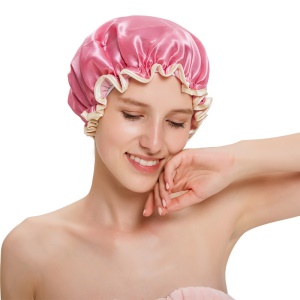 Bonnet de bain jarnier double dentelle