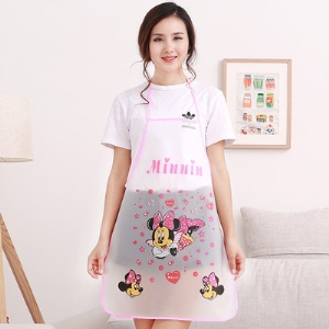 Tablier dessin animé sans manches en PVC imperméable et résistant à l'huile