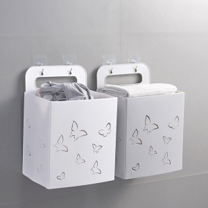 Panier à linge sale pliable   multifonctionnel sans perforation murale