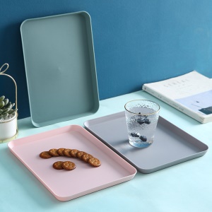 Plateau rectangulaire en plastique