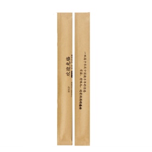 Baguettes jetables en bambou emballage individuel en papier longueur de 20cm/23cm