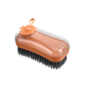 Brosse de nettoyage à poils doux distributeur de savon avec sangle à accrocher