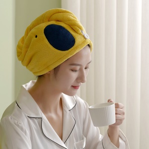 Bonnet de séchage en peluche de corail séchage rapide et absorption d'eau
