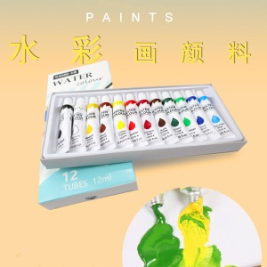 Set de peinture d'art en tube aluminium à l'huile acrylique 12 couleurs 12ml