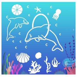 Calque de dessin et coloriage  en PET pour enfants