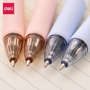 Deli S311 Stylo à bille rétractable à quatre couleurs 0.7 mm