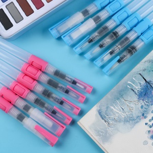 Ensemble stylo-pinceaux de 6 pièces avec tête de stylo en nylon