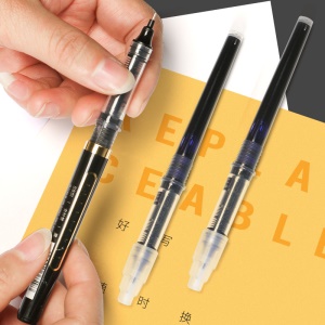 DeliS659 Recharges de stylo noir avec pointe extra fine 10 pièces/boîte