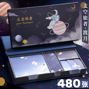 Note adhésive étiquette cartoon emballage en coffret