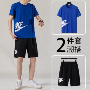 Ensemble sport et loisirs pour hommes (T-shirt + short) en polyester