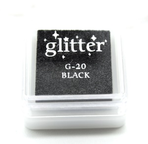 GLITTER Tampon encreur petite boîte carrée