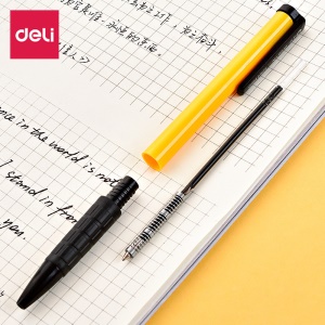 Deli 6546 Stylo à bille encre bleu 0.7 mm