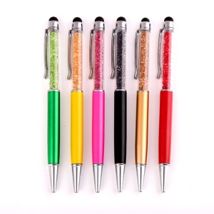 Stylo à bille avec cristal artificiel Stylo capacitif 1.0mm/0.7mm