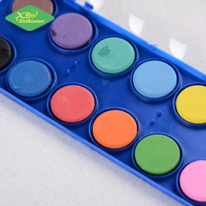 Set de peinture pour enfants Aquarelles solides 12 couleurs pastels solides