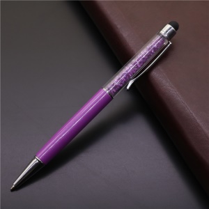 Stylo à bille avec cristal artificiel Stylo capacitif 1.0mm/0.7mm