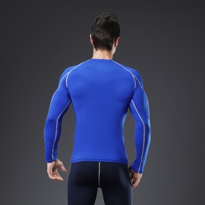 Vêtements de fitness pour hommes manches longues corps serré séchage rapide respirant