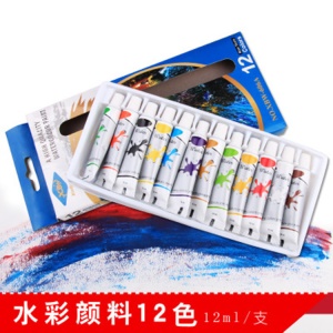 Set de couleur peinture gouache  12 couleurs dans un coffret