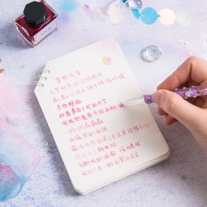 Set stylo en verre contenant 15 ml d'encre + étagère stylo